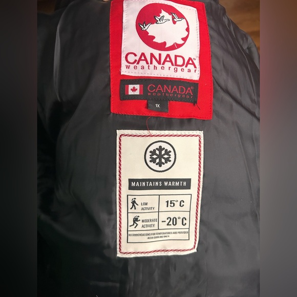 Canada  Teal Puffer Jacket with Fur Hood - Picture 8 of 8